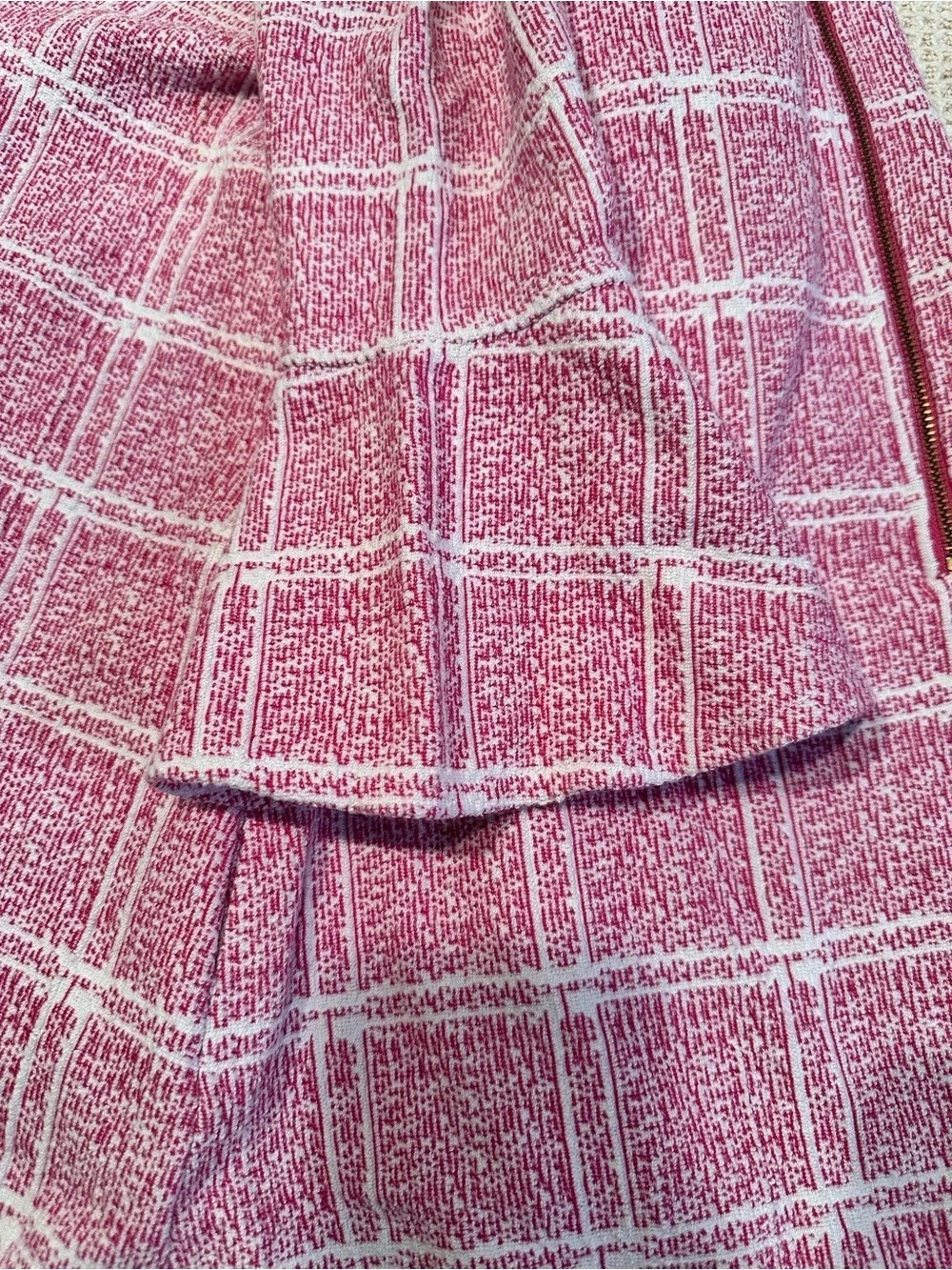 Gabby Checkered Mini Dress in Pink & White Size 12 - Picture 10 of 10